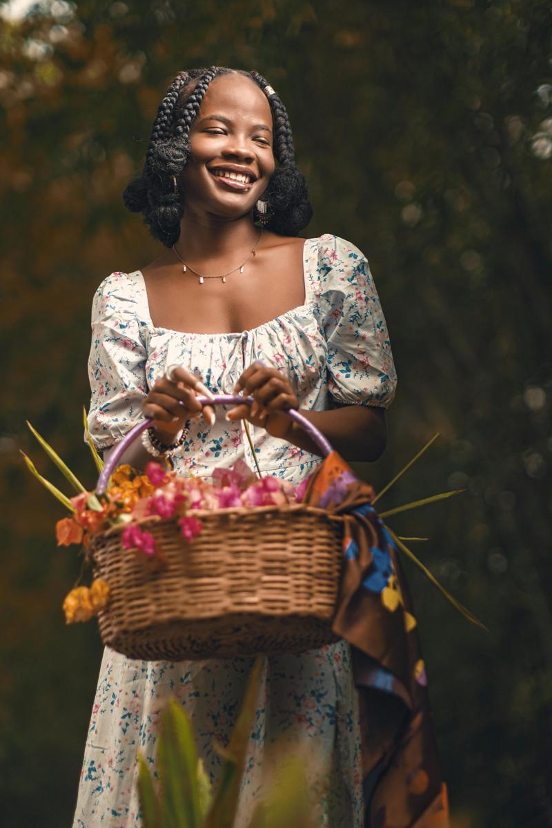 peaceful woman